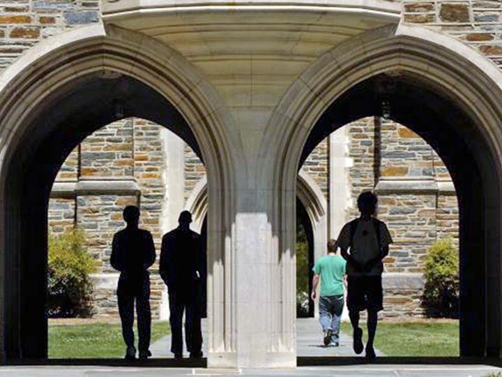 On campus at Duke University