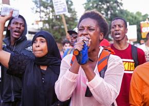 Protesters take to the streets in London after the Grenfell Tower fire