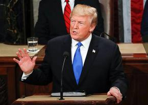 Donald Trump delivers his first State of the Union address